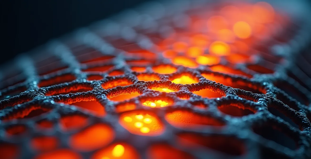 Imagen térmica mostrando distribución de calor en catalizador de moto Euro 5