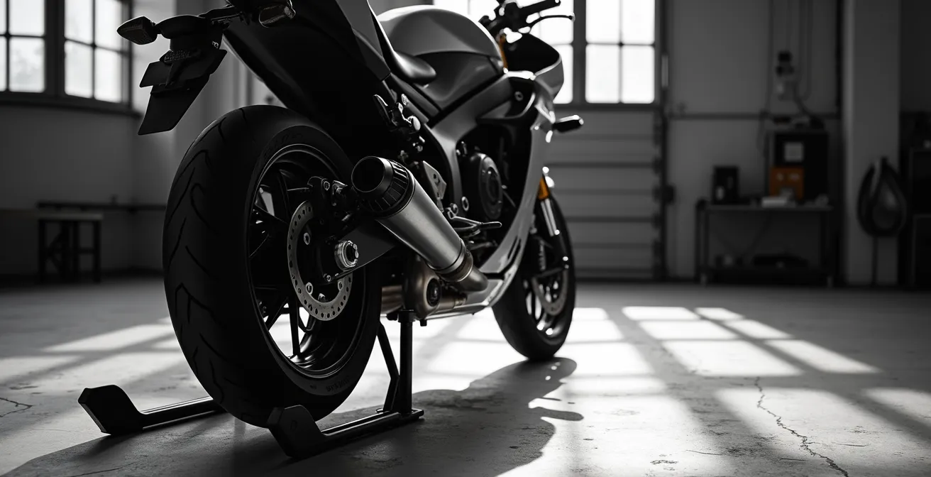 Inspector técnico examinando sistema de escape durante inspección ITV