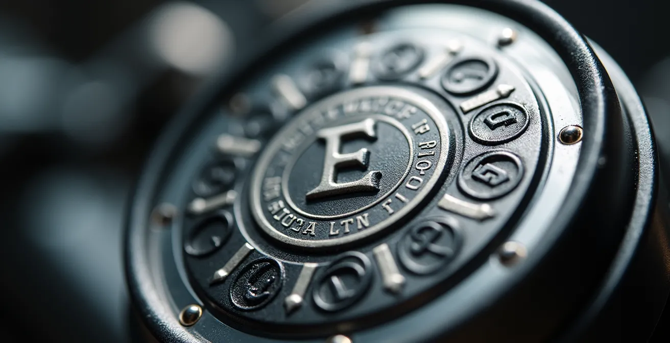 Detalle macro de un faro de moto mostrando las marcas de homologación europea