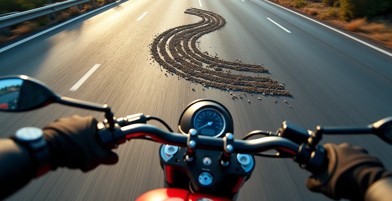 Secuencia de maniobra de esquiva en S con contramanillar agresivo en carretera